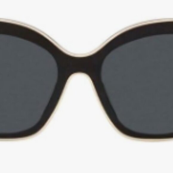 Tory Burch Sunglasses TY 7184 U 192987 Black With Ivory Piping - Picture 13 of 15